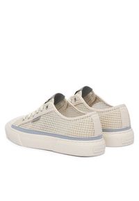 Calvin Klein Trampki Vulc Laceup Low Raffia HW0HW03082 Beżowy. Kolor: beżowy. Materiał: materiał #2