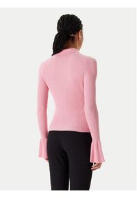 Hugo - HUGO Sweter Sharro 50542608 Różowy Slim Fit. Kolor: różowy. Materiał: wiskoza