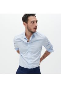 Reserved - Koszula slim fit z bawełny organicznej - Niebieski. Kolor: niebieski. Materiał: bawełna #1