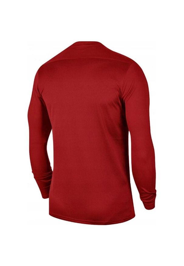 Nike - Męska Koszulka Z Długim Rękawem Park VII Jersey DriFIT. Kolor: czerwony. Materiał: jersey. Długość rękawa: długi rękaw. Długość: długie. Sport: turystyka piesza