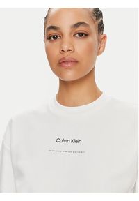 Calvin Klein Bluza Multi Logo K20K207216 Biały Regular Fit. Kolor: biały. Materiał: bawełna #5