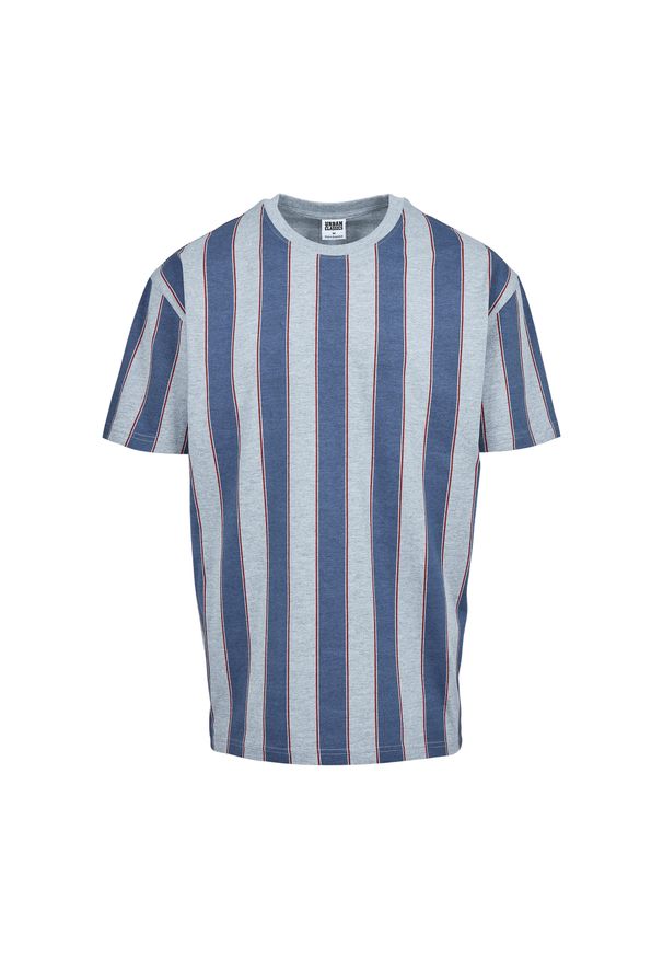Koszulka Urban Classics printed oversized bold stripe. Kolor: niebieski, turkusowy, wielokolorowy. Wzór: paski