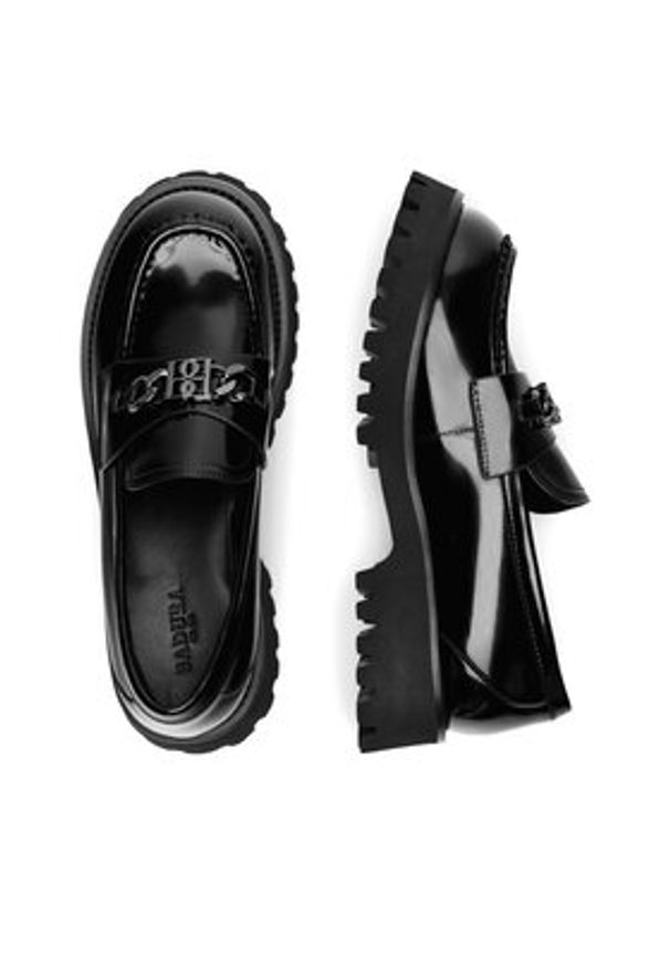 Badura Loafersy LINDA-WGA3313-1Z Czarny. Kolor: czarny. Materiał: skóra, lakier