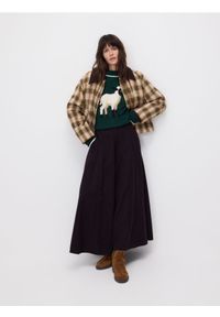 Reserved - Sweter z domieszką wełny - zielony. Kolor: zielony. Materiał: wełna
