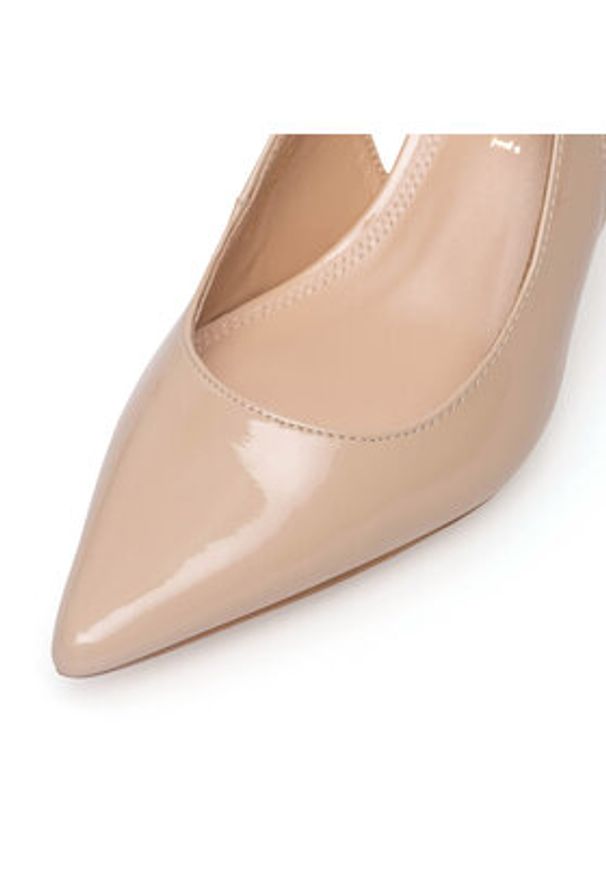 Sergio Bardi Sandały WFA2532-7Z-SB Beżowy. Kolor: beżowy. Materiał: lakier, skóra