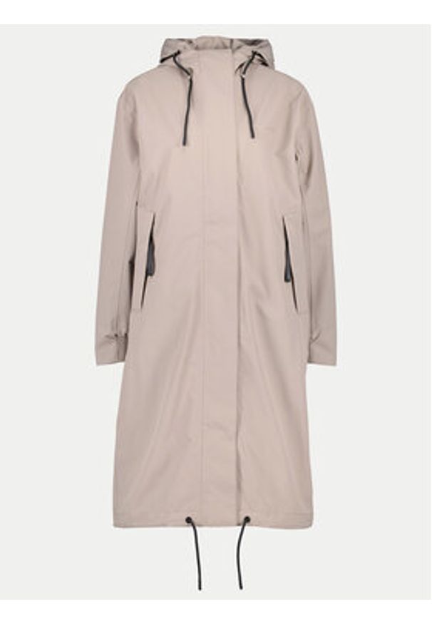 Didriksons Parka Astrid 505628 Beżowy Relaxed Fit. Kolor: beżowy. Materiał: syntetyk