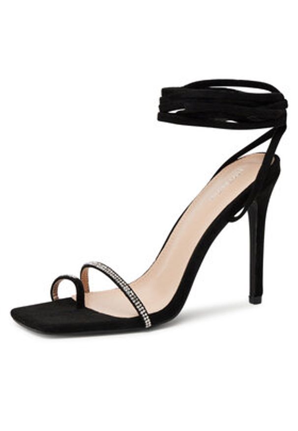 DeeZee Sandały FA3641-8 Czarny. Kolor: czarny. Materiał: materiał