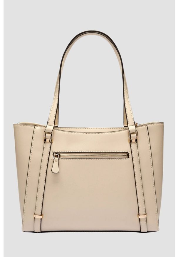 Guess - GUESS Damska shopperka w kolorze taupe Daryna. Kolor: beżowy. Materiał: skórzane