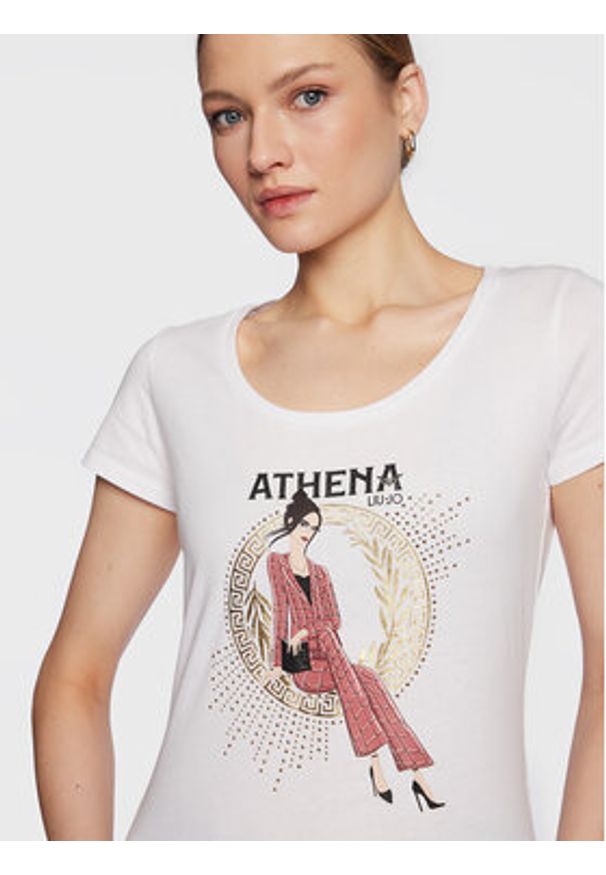 Liu Jo T-Shirt WA3288 J5923 Biały Regular Fit. Kolor: biały. Materiał: bawełna