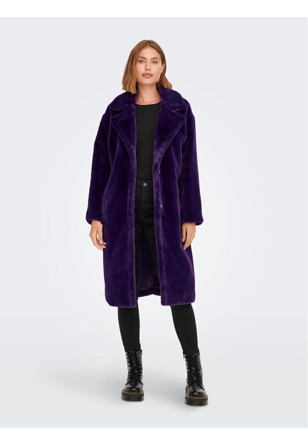 only - Futro ONLY. Kolor: fioletowy. Materiał: futro