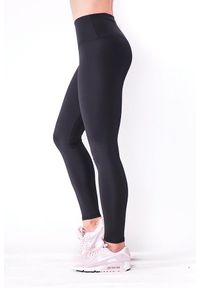 2SkIN - Czarne legginsy sportowe damskie 2skin PUSH UP BLACK NIGHT. Kolor: czarny. Materiał: poliester, elastan