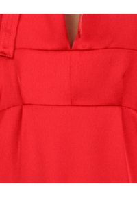 SELF PORTRAIT - Czerwona sukienka midi. Okazja: na ślub cywilny, na komunię, na wesele, na imprezę. Kolor: czerwony. Materiał: materiał. Styl: elegancki. Długość: midi #4