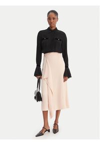 BOSS Spódnica midi Vemuth 50552076 Różowy Regular Fit. Kolor: różowy. Materiał: wiskoza #5