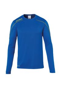 UHLSPORT - Dziecięca koszulka z długim rękawem Uhlsport Stream 22. Kolor: niebieski, biały, wielokolorowy. Długość rękawa: długi rękaw. Długość: długie. Sezon: jesień. Sport: piłka nożna