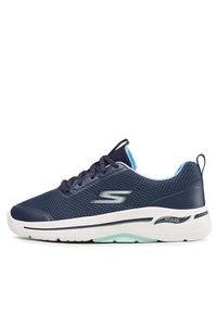 skechers - Skechers Sneakersy Go Walk Arch Fit 124868/NVTQ Granatowy. Kolor: niebieski. Materiał: materiał