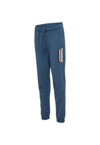 Spodnie dresowe sportowe dziecięce dresy Hummel Tukas Pants. Kolor: niebieski. Materiał: dresówka. Sport: piłka nożna