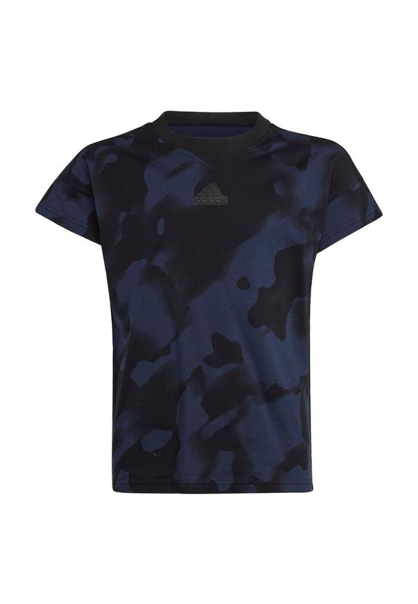 Adidas - Koszulka Future Icons Camo Printed Kids. Kolor: wielokolorowy, niebieski, czarny