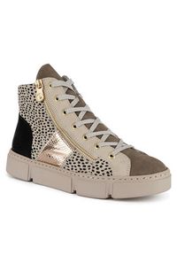 Rieker Trzewiki N5931-62 Beżowy. Kolor: beżowy. Materiał: materiał #3