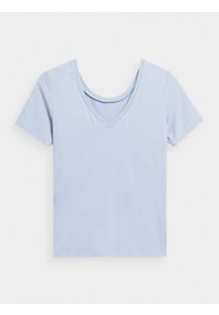 outhorn - Koszulka treningowa szybkoschnąca damska Outhorn - niebieska. Kolor: niebieski. Materiał: tkanina. Wzór: gładki. Sport: fitness #2