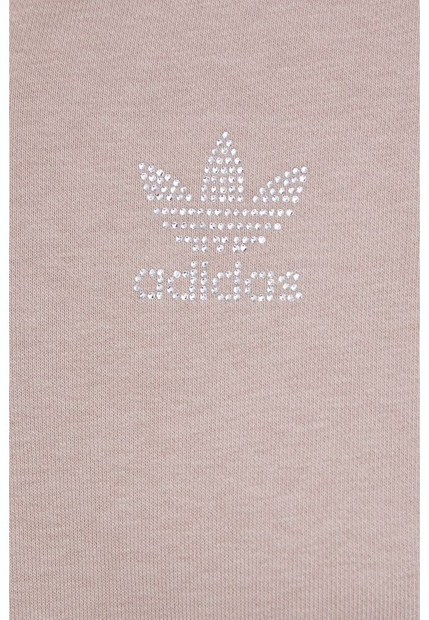 adidas Originals - Bluza. Okazja: na co dzień. Kolor: beżowy. Materiał: włókno, dzianina, materiał. Długość rękawa: raglanowy rękaw. Styl: casual