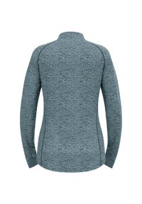 Odlo - Bluza techniczna damska ODLO Tencia Mid Layer 1/2 zip. Kolor: wielokolorowy, niebieski, szary