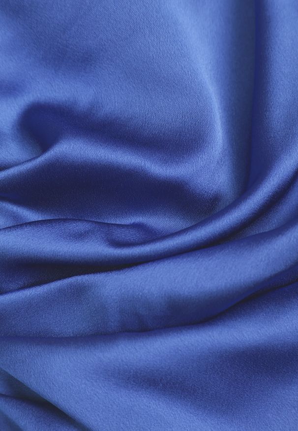 Renee - Niebieska Elegancka Sukienka na Jedno Ramię o Asymetrycznym Fasonie Leylane. Kolor: niebieski. Typ sukienki: asymetryczne. Styl: elegancki. Długość: maxi