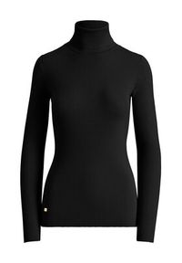 Lauren Ralph Lauren Golf L/s Turtle Neck 200643398011 Czarny Slim Fit. Typ kołnierza: golf. Kolor: czarny. Materiał: bawełna #2