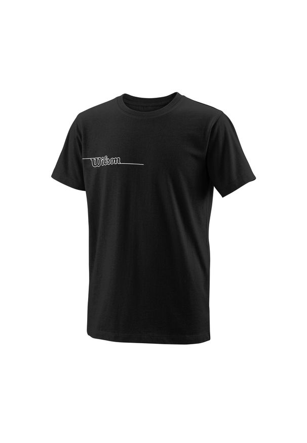 Koszulka dla dzieci Wilson Team II Tech. Kolor: czarny. Sport: tenis