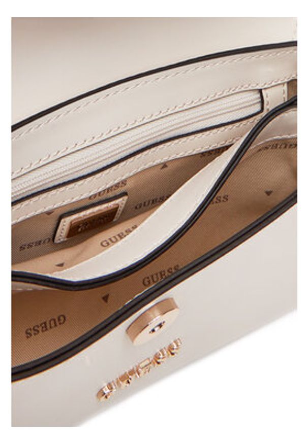 Guess Torebka Queensland HWVG96 55200 Écru. Materiał: skórzane