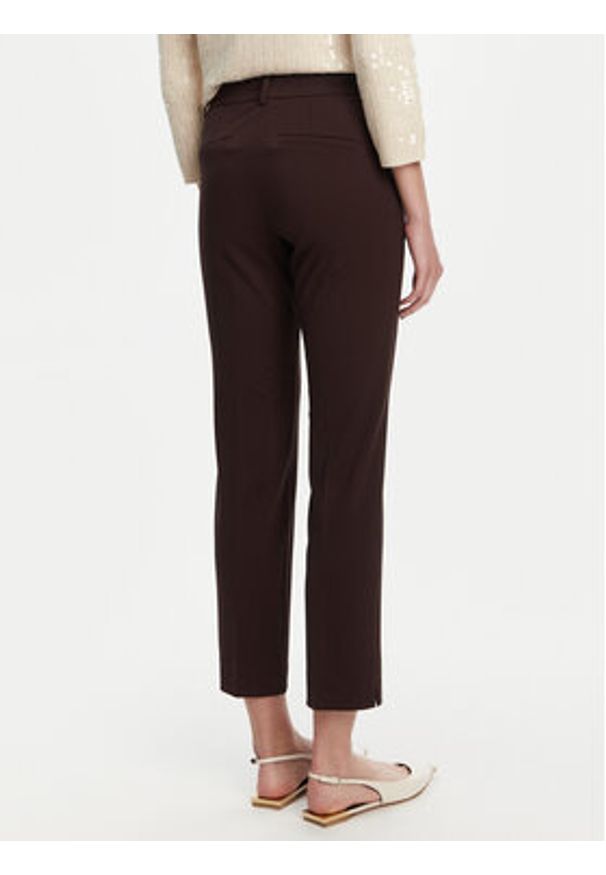 Marella Spodnie materiałowe Aletta 2523786014 Brązowy Regular Fit. Kolor: brązowy. Materiał: syntetyk