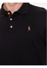 Polo Ralph Lauren Polo 710671785002 Czarny Slim Fit. Typ kołnierza: polo. Kolor: czarny. Materiał: bawełna #2