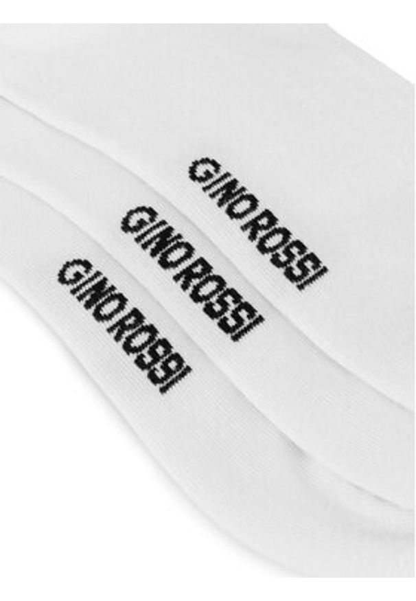 Gino Rossi Skarpety krótkie 3MB-001-AW24 (3-pack) Biały. Kolor: biały. Materiał: bawełna