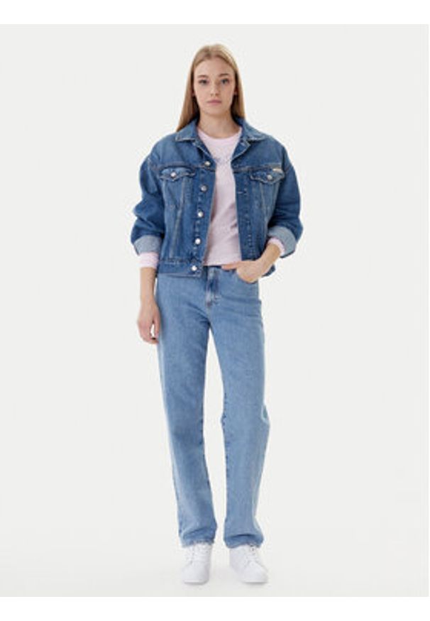 Tommy Jeans Jeansy Kira DW0DW22426 Niebieski Straight Fit. Kolor: niebieski