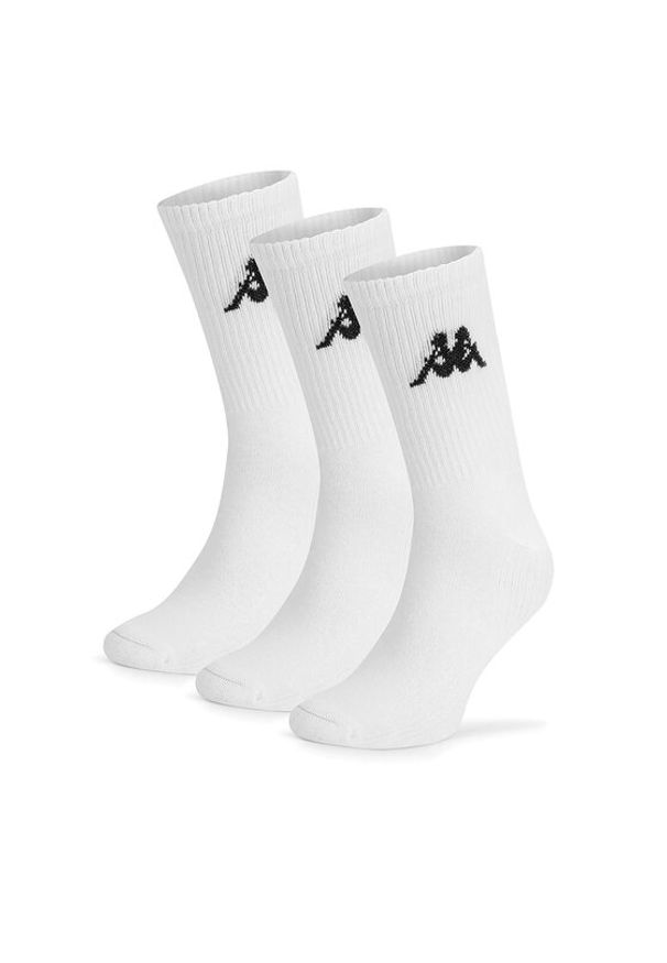 Kappa Skarpety długie Z4448_AW24 (3-PACK) Biały. Kolor: biały. Materiał: bawełna