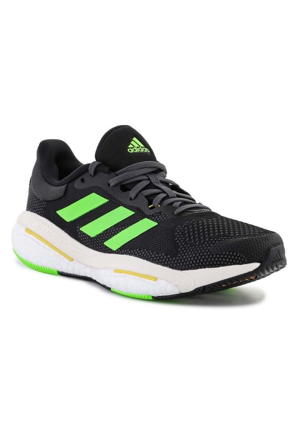 Adidas - Buty do biegania adidas Solar Glide 5 M GX6703 czarne. Kolor: czarny. Materiał: materiał, guma. Szerokość cholewki: normalna. Obcas: na platformie. Sport: bieganie