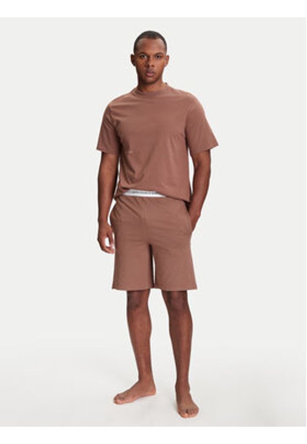 United Colors of Benetton - United Colors Of Benetton Szorty piżamowe 30964900D Beżowy Regular Fit. Kolor: beżowy. Materiał: bawełna