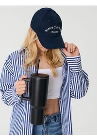 Sinsay - Czapka z daszkiem - granatowy. Kolor: niebieski