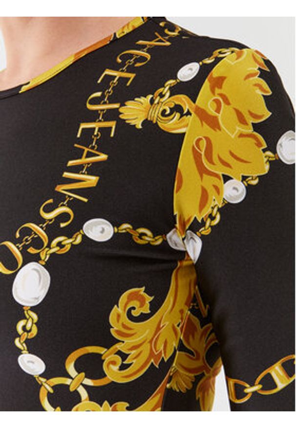 Versace Jeans Couture Body 75HAM221 Czarny Slim Fit. Kolor: czarny. Materiał: syntetyk