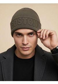 Sinsay - Czapka beanie z wiskozą - zielony. Kolor: zielony. Materiał: wiskoza #1