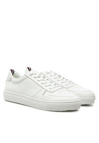 TOMMY HILFIGER - Tommy Hilfiger Sneakersy Premium Corporate FM0FM05299 Biały. Kolor: biały. Materiał: skóra #5