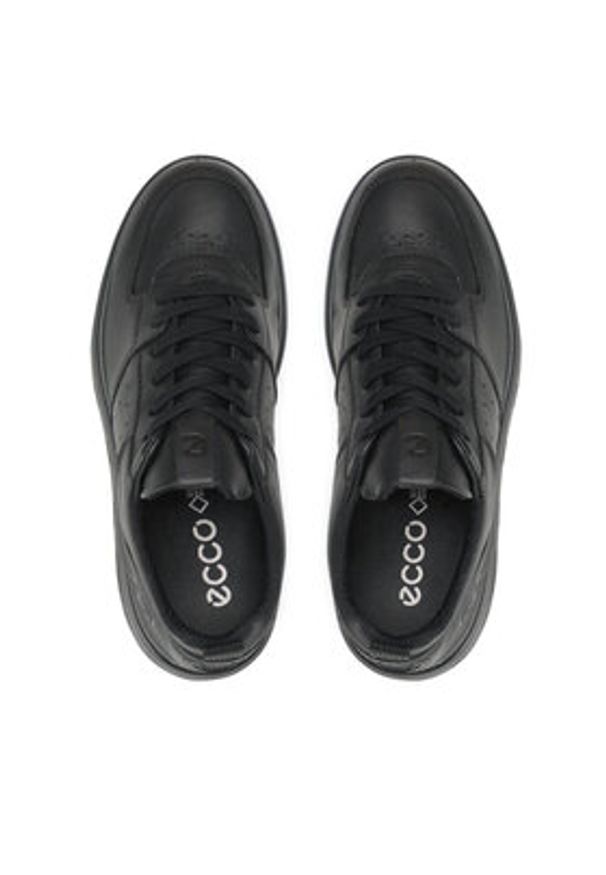 ecco - ECCO Sneakersy Street 720 W GORE-TEX 20971301001 Czarny. Kolor: czarny. Materiał: skóra. Technologia: Gore-Tex
