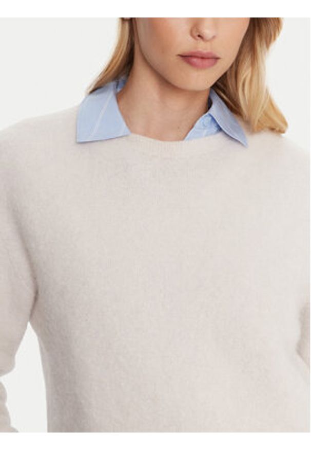 Marella Sweter Tania 2523366352 Écru Regular Fit. Materiał: syntetyk