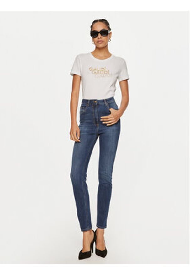 Gaudi T-Shirt 421BD64034 Biały Regular Fit. Kolor: biały. Materiał: bawełna
