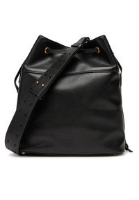 Pinko - PINKO Torebka Secchiello Classic Al 25-26 PLTT 104305 A0QO Czarny. Kolor: czarny. Materiał: skórzane #5