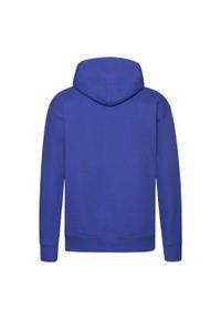 FRUIT OF THE LOOM - Męska Bluza Z Kapturem Premium. Typ kołnierza: kaptur. Kolor: niebieski