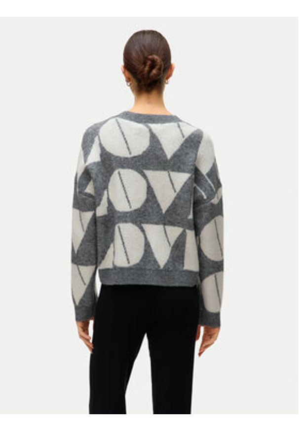 Vero Moda Sweter Love 10331432 Szary Regular Fit. Kolor: szary. Materiał: syntetyk