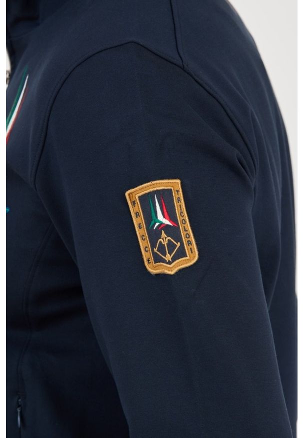 Aeronautica Militare - AERONAUTICA MILITARE Granatowa męska bluza rozpinana SWEATSHIRT, Rozmiar 3XL. Kolor: niebieski