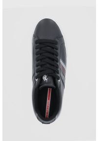 U.S. Polo Assn. Buty kolor czarny. Nosek buta: okrągły. Zapięcie: sznurówki. Kolor: czarny. Materiał: guma #5