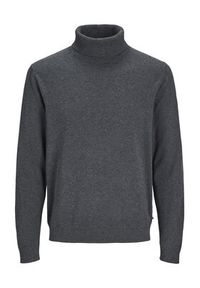 Jack & Jones - Jack&Jones Golf Basic 12287649 Czarny Regular Fit. Typ kołnierza: golf. Kolor: czarny. Materiał: bawełna #3