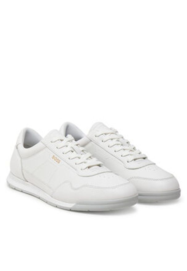 BOSS Sneakersy Titanium SL 50536525 Biały. Kolor: biały. Materiał: skóra